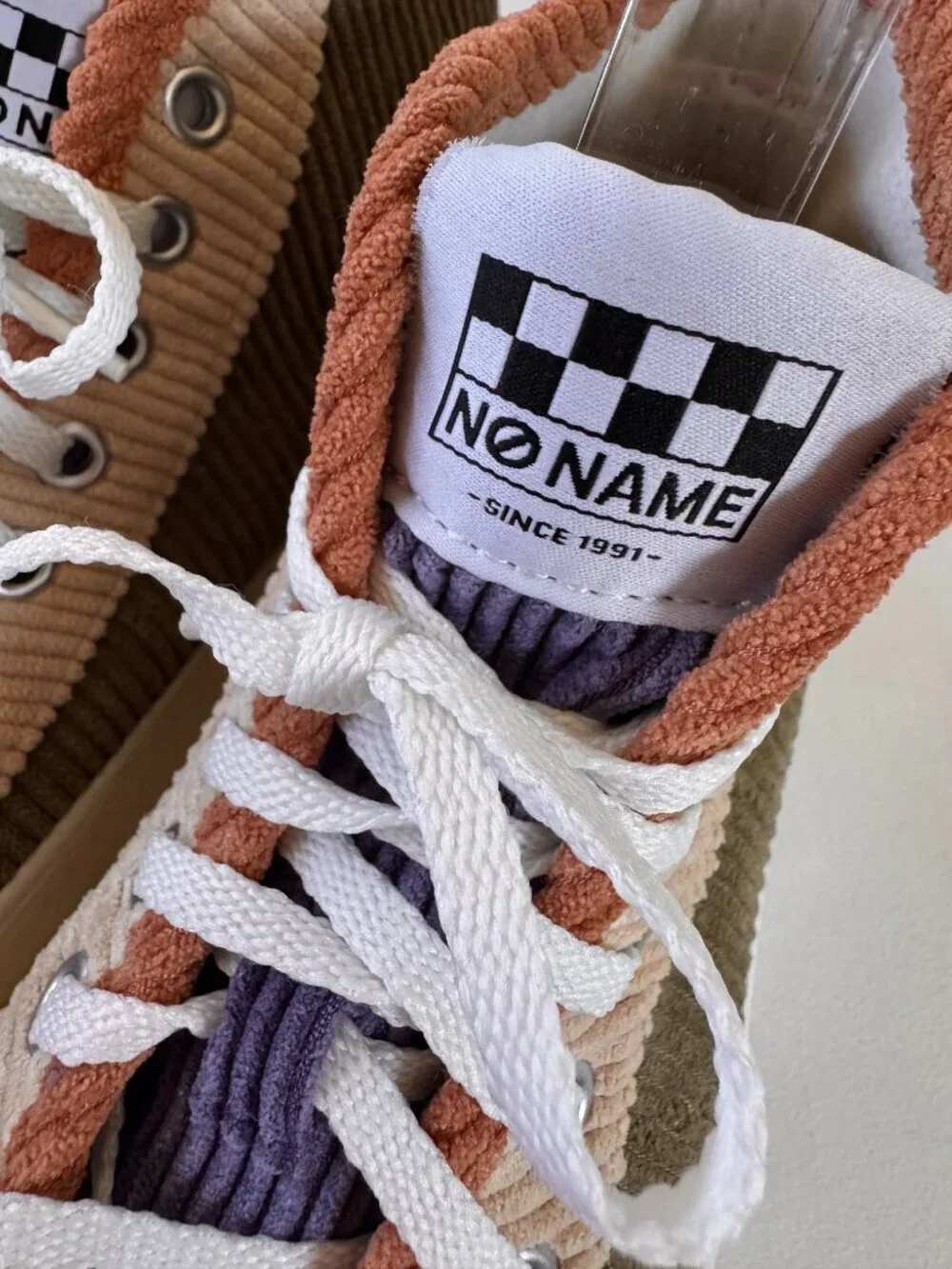 Color Pop! NØ NAME Corduroy High-Top Sneakers